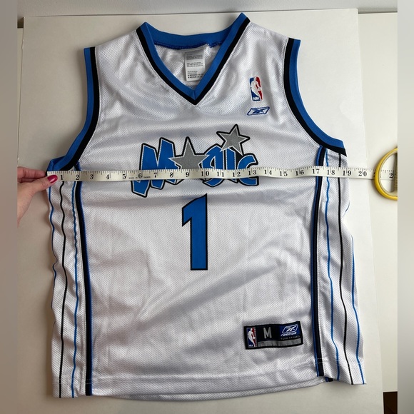 Vintage NBA REEBOK Orlando Magic Tracy McGrady White Jersey, Youth/Women - Picture 5 of 9